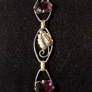 Gold filled amethyst bracelet